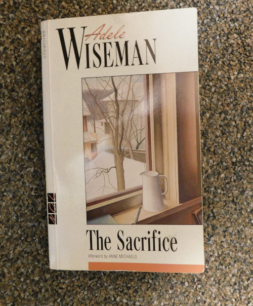 Photo of the book cover of Adele Wiseman's The Sacrifice. 